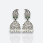 Beautiful Rhodium Plated American Diamond Earrings JH6477