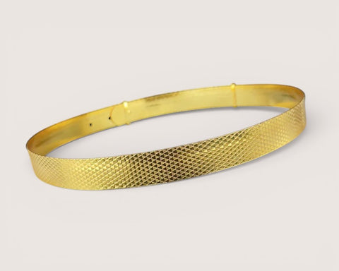 Premium Textured Gold Finish Traditional Hip Belt For Women