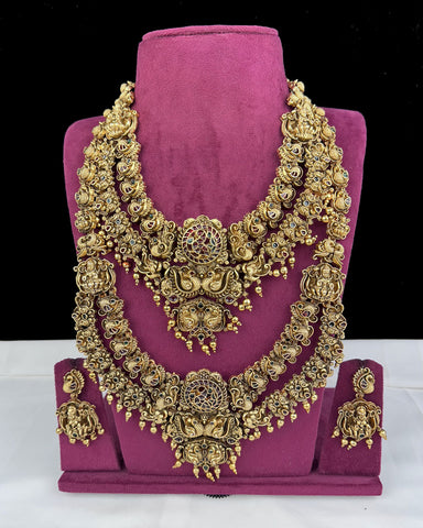 Elegant Gold Plated Antique Combo Jewellery Set JH5182