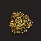 Traditional Antique Gold Finish Single Jadai Billai Hair Accessory JH8271