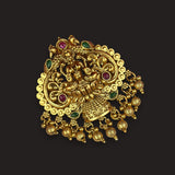 Traditional Antique Gold Finish Single Jadai Billai Hair Accessory JH8272