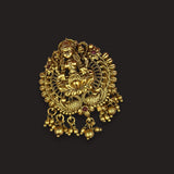 Traditional Antique Gold Finish Single Jadai Billai Hair Accessory JH8274