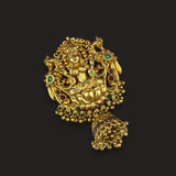 Traditional Antique Gold Finish Single Jadai Billai Hair Accessory JH8275
