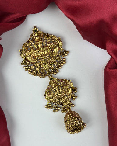 Beautiful Gold Plated Laxmi Design Jadai  JH7730