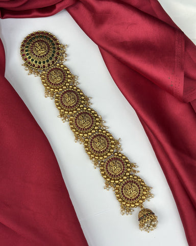 Beautiful Gold Plated Laxmi Design Jadai JH6463