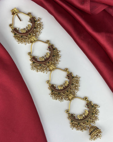 Hair Jadai Billai Brooch South Indian Traditional Bridal Hair Accessories JH3606