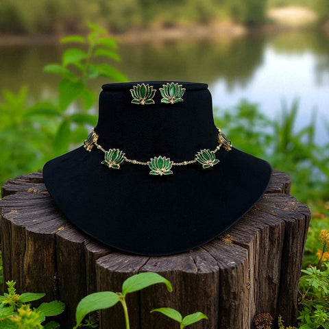 Graceful Lotus Design Necklace Elegant And Symbolic Statement Piece