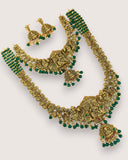 Exclusive Gold Finish Temple Bridal Combo Jewelry Set JH6255