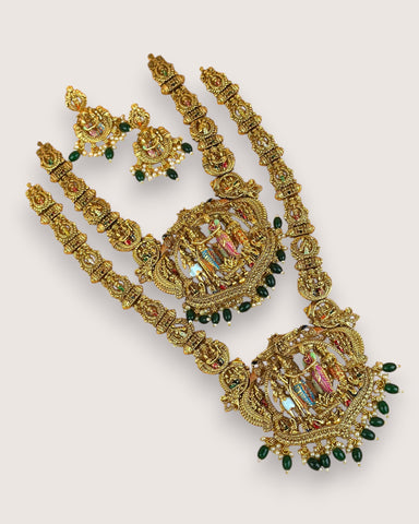 Exclusive Gold Plated Kemps Stone Combo Jewellery Set JH5757