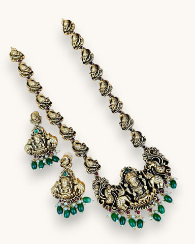 Beautiful Gold Plated Kemp Stones Designer Haram Set JH5902