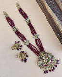 Beautiful Gold Finish Lakshmi Design Haram Set JH4185