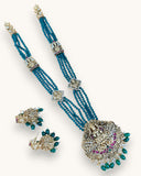 Beautiful Gold Finish Lakshmi Design Haram Set JH4185