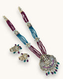 Beautiful Gold Finish Lakshmi Design Haram Set JH4185