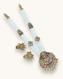 Beautiful Gold Finish Lakshmi Design Haram Set JH4185