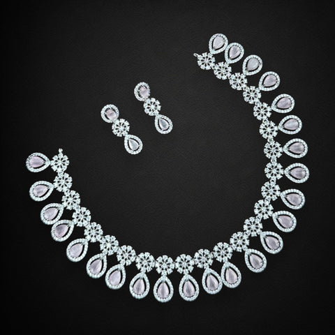 Sparkling AD Stone Premium Quality Necklace JH7156