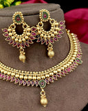 Unique Gold Plated Kemp Stone Necklace JH3556