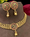 Unique Gold Plated Kemp Stone Necklace JH3557
