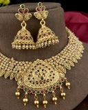 Unique Gold Plated Kemp Stone Necklace JH3560