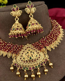 Unique Gold Plated Kemp Stone Necklace JH3560