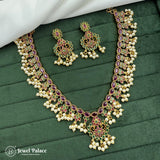 Exclusive Gold Plated Kemps AD Stone Premium Necklace JH4204