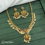Exclusive Gold Plated Kemps AD Stone Premium Necklace JH4202