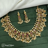 Elegant Gold Plated AD Stone Premium Quality Necklace JH4188