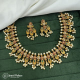 Elegant Gold Plated AD Stone Premium Quality Necklace JH4187
