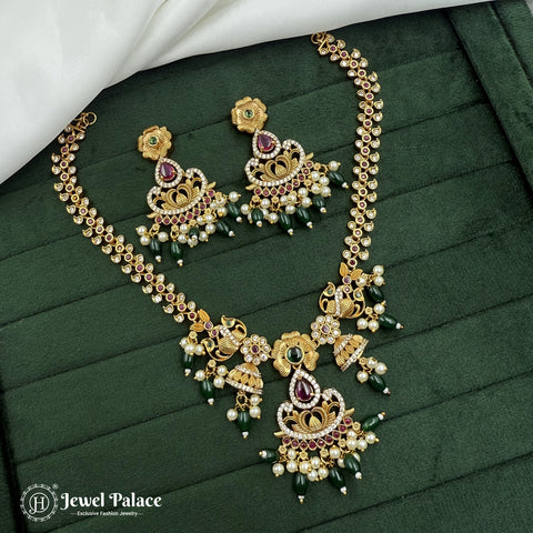 Exclusive Gold Plated Kemps AD Stone Premium Necklace JH4195