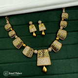 Beautiful High Quality Gold Plated Brass Temple Necklace JH5896