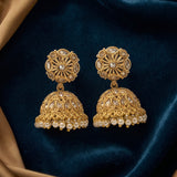 Elegant Gold Plated Kundan Earrings JH4625