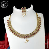 Beautiful Gold Plated With Kemp Stone Necklace JH1338
