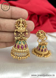 Latest Beautiful Gold Plated Kemp Stone Antique Earrings Jhumka JH1378