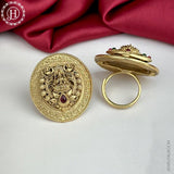Gorgeous And Beautiful Antique Gold Finish Adjustable Finger Ring JH1434