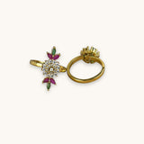 Gorgeous And Beautiful Antique Gold Finish Adjustable Finger Ring JH1446