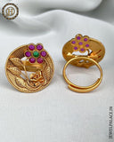 Gorgeous And Beautiful Antique Gold Finish Adjustable Finger Ring JH1456