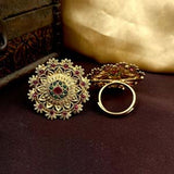 Gorgeous And Beautiful Antique Gold Finish Adjustable Finger Ring JH1460