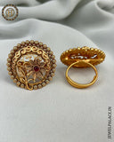 Gorgeous And Beautiful Antique Gold Finish Adjustable Finger Ring JH1463