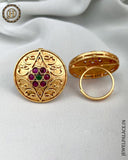 Gorgeous And Beautiful Antique Gold Finish Adjustable Finger Ring JH1464