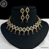 Trending Gold Plated Antique Necklace With Matching Earrings JH1538