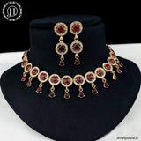 Trending Gold Plated Antique Necklace With Matching Earrings JH1540