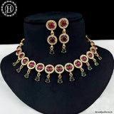 Trending Gold Plated Antique Necklace With Matching Earrings JH1540