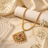 Micro Gold Plated Impon Attigai Necklace Jewellery  JH1645