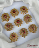 Traditional South Indian Jadai Billai Set of 9 Pcs Hair Pins JH1714
