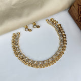 Latest Gold Plated Matte Finish Designer Necklace JH1731