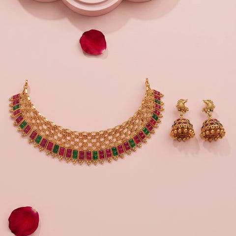 Beautiful Gold Plated Designer Necklace JH1759