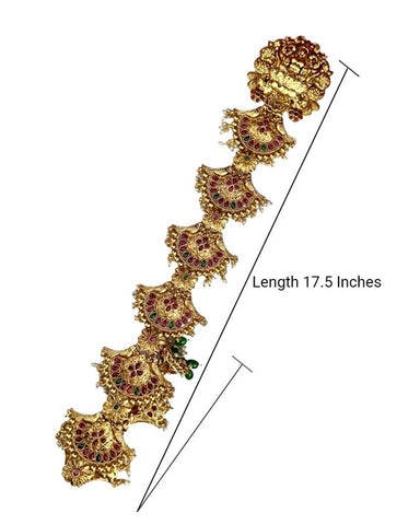 Hair Jadai Billai Brooch South Indian Traditional Bridal Hair Accessories JH1820