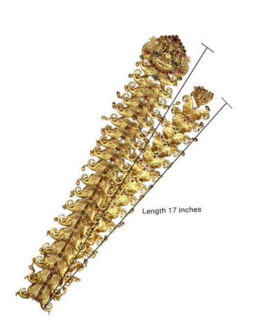 Hair Jadai Billai Brooch South Indian Traditional Bridal Hair Accessories JH1822