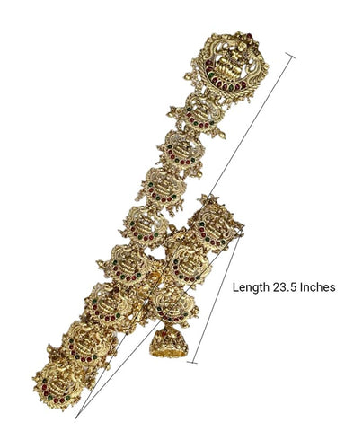 Hair Jadai Billai Brooch South Indian Traditional Bridal Hair Accessories JH1825