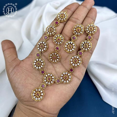 Premium Quality AD Necklace Set JH1923