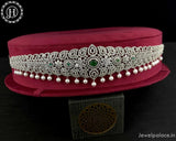 Beautiful Silver Plated With AD Stone Waist Hip Belt Kamarband For Wedding Wear
